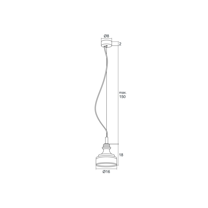 Argon 3795 - LED Hanglamp aan koord TULUZA LED/5W/230V