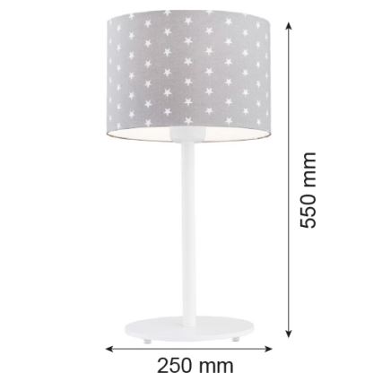 Argon 4126 - Tafellamp MAGIC 1xE27/15W/230V grijs/wit