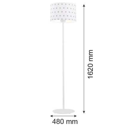 Argon 4129 - Staande lamp MAGIC 1xE27/15W/230V wit