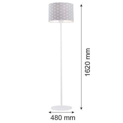 Argon 4130 - Staande lamp MAGIC 1xE27/15W/230V grijs/wit