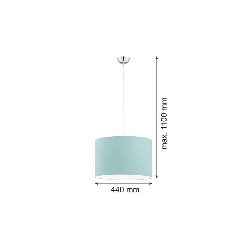 Argon 4135 - Hanglamp aan een koord MAGIC 1xE27/15W/230V turkoois
