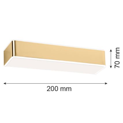 Argon 4147 - Wand Lamp RODAN 1xE27/15W/230V goud