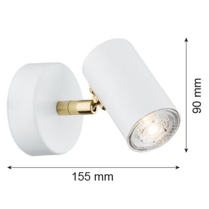 Argon 4209 - Plafond Spot LAGOS 1xGU10/5W/230V wit / goud