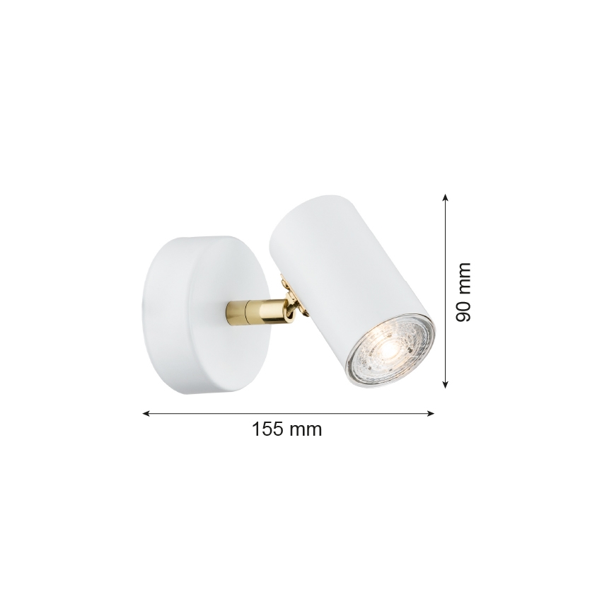 Argon 4209 - Plafond Spot LAGOS 1xGU10/5W/230V wit / goud