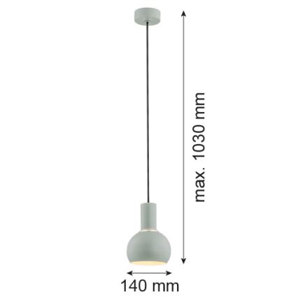 Argon 4214 - Hanglamp aan een koord SINES 1xE27/15W/230V groen