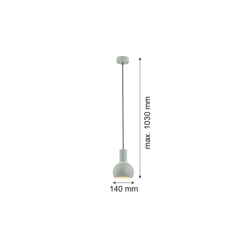Argon 4214 - Hanglamp aan een koord SINES 1xE27/15W/230V groen