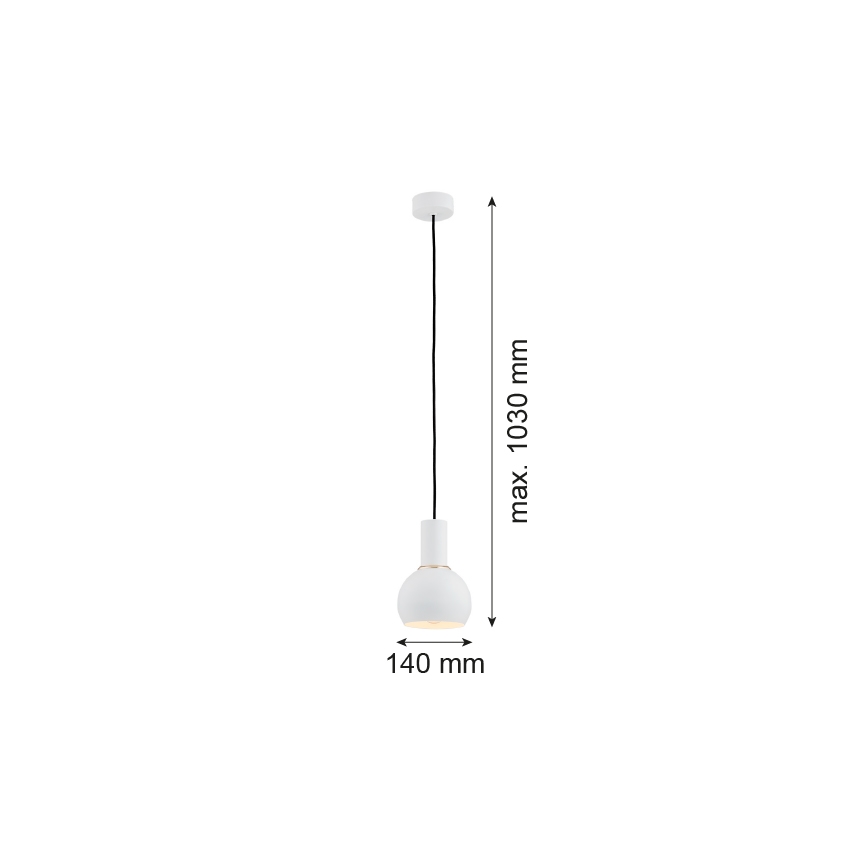 Argon 4215 - Hanglamp aan een koord SINES 1xE27/15W/230V d. 14 cm wit