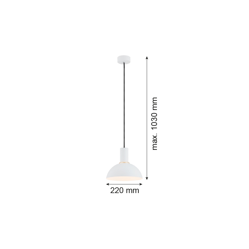 Argon 4220 - Hanglamp aan een koord SINES 1xE27/15W/230V d. 28 cm wit