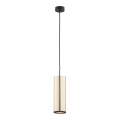 Argon 4246 - Zwart koperen Plafondlamp aan koord LINEA 1x E27 / 15W / 230V
