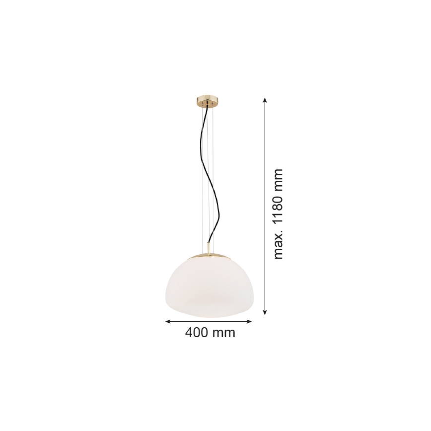 Argon 4317 - Hanglamp aan een koord TRINI 1xE27/15W/230V goud