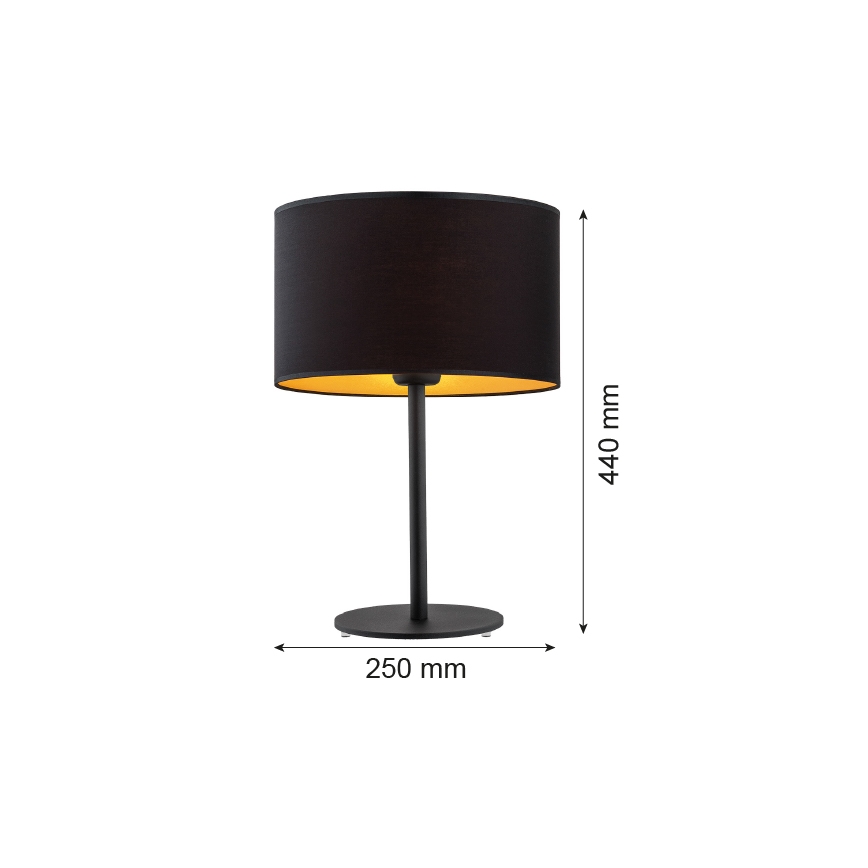Argon 4342 - Tafellamp KARIN 1xE27/15W/230V zwart