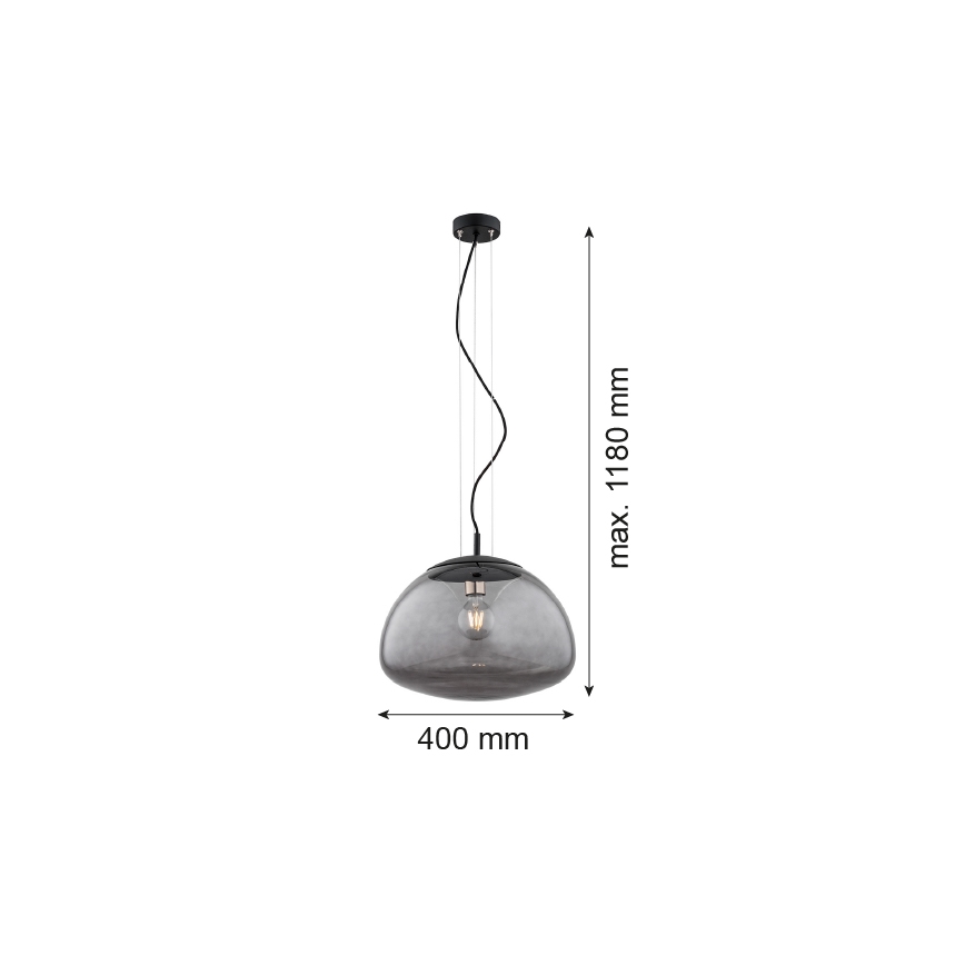 Argon 4350 - Hanglamp aan een koord TRINI 1xE27/15W/230V zwart