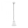 Argon 4681 - Hanglamp aan een koord BEVERLY 1xE27/15W/230V wit/glanzend chroom