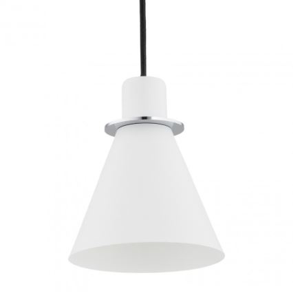 Argon 4681 - Hanglamp aan een koord BEVERLY 1xE27/15W/230V wit/glanzend chroom