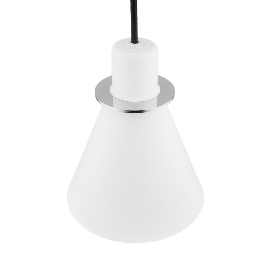 Argon 4681 - Hanglamp aan een koord BEVERLY 1xE27/15W/230V wit/glanzend chroom
