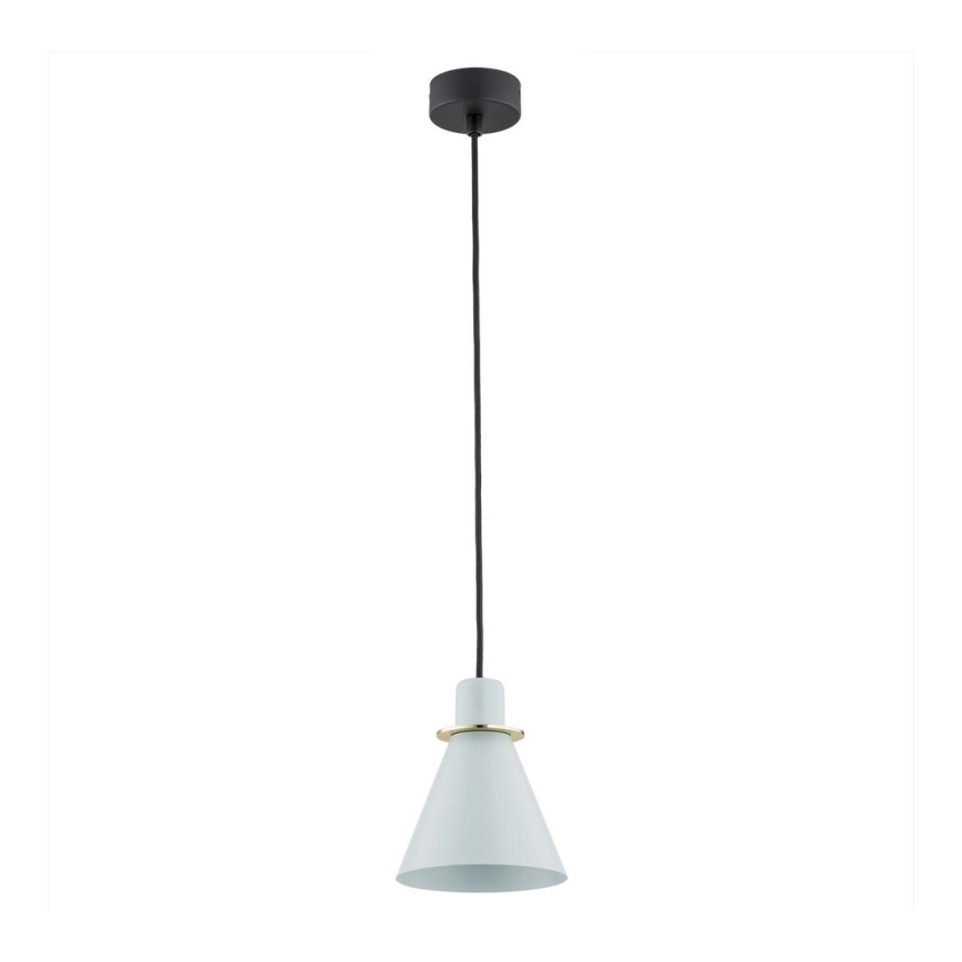 Argon 4682 - Hanglamp aan een koord BEVERLY 1xE27/15W/230V blauw/goud