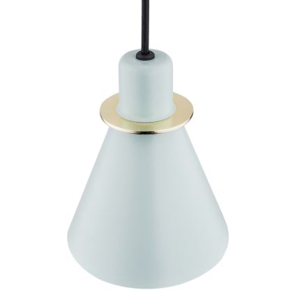 Argon 4682 - Hanglamp aan een koord BEVERLY 1xE27/15W/230V blauw/goud