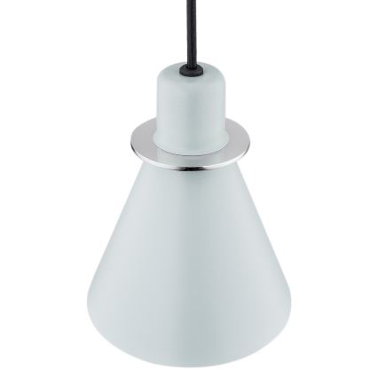 Argon 4683 - Hanglamp aan een koord BEVERLY 1xE27/15W/230V blauw/glanzend chroom