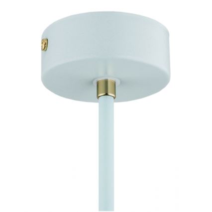 Argon 4685 - Hanglamp aan een paal CHARLOTTE 1xE27/15W/230V blauw/goud