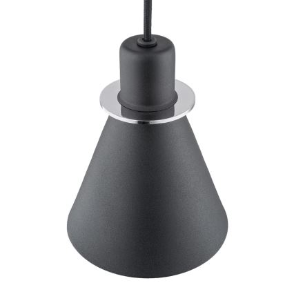 Argon 4688 - Hanglamp aan een koord BEVERLY 1xE27/15W/230V zwart/glanzend chroom