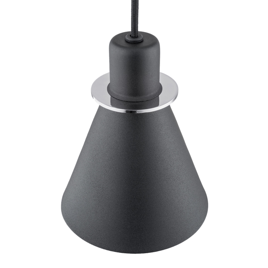 Argon 4688 - Hanglamp aan een koord BEVERLY 1xE27/15W/230V zwart/glanzend chroom