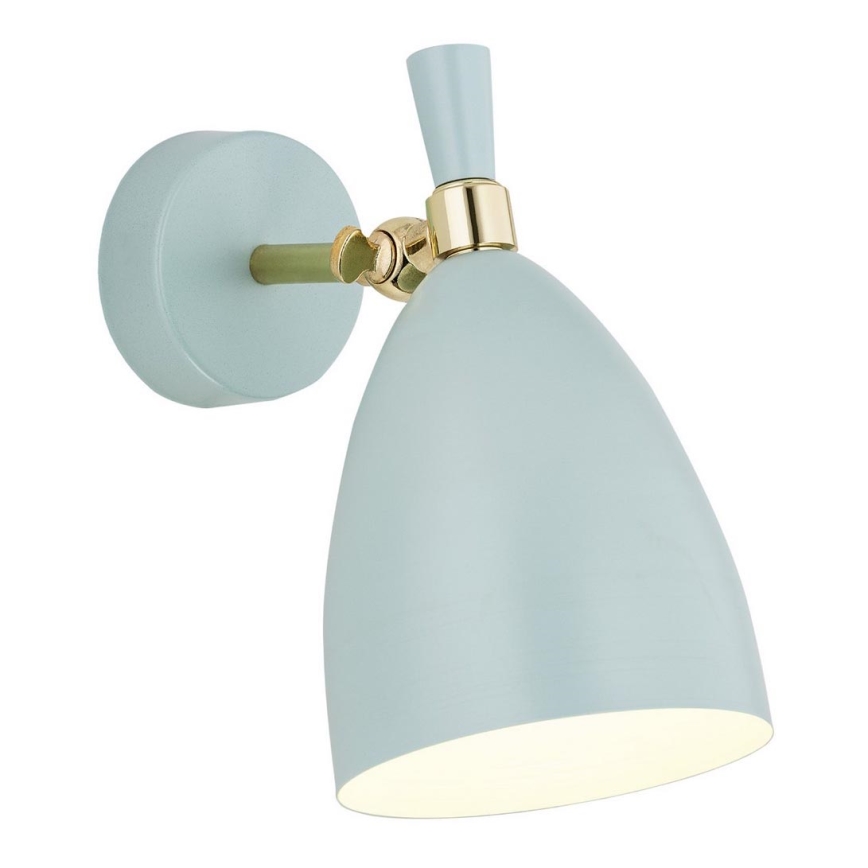 Argon 4700 - Wand Lamp CHARLOTTE 1xE27/15W/230V blauw/goud