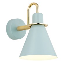 Argon 4706 - Wand Lamp BEVERLY 1xE27/15W/230V blauw/goud