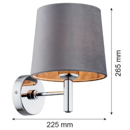 Argon 4725 - Wand Lamp BOLZANO 1xE27/15W/230V