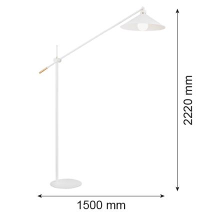 Argon 4731 - Staande Lamp NASHVILLE 1xE27/15W/230V wit