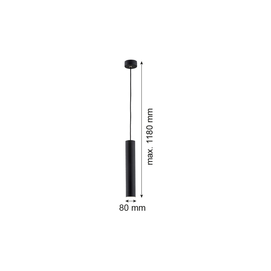 Argon 4756 - Hanglamp aan een koord GOMERA 1xGU10/5W/230V zwart