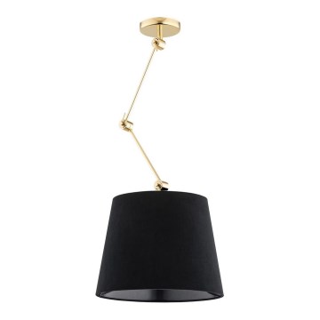 Argon 4896 - Hanglamp aan een paal ZAKYNTOS PLUS 1xE27/15W/230V zwart/goud