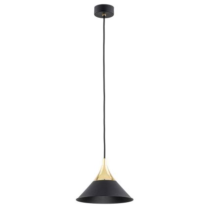 Argon 4903 - Hanglamp aan een koord MASSETO 1xE27/15W/230V zwart/gouden