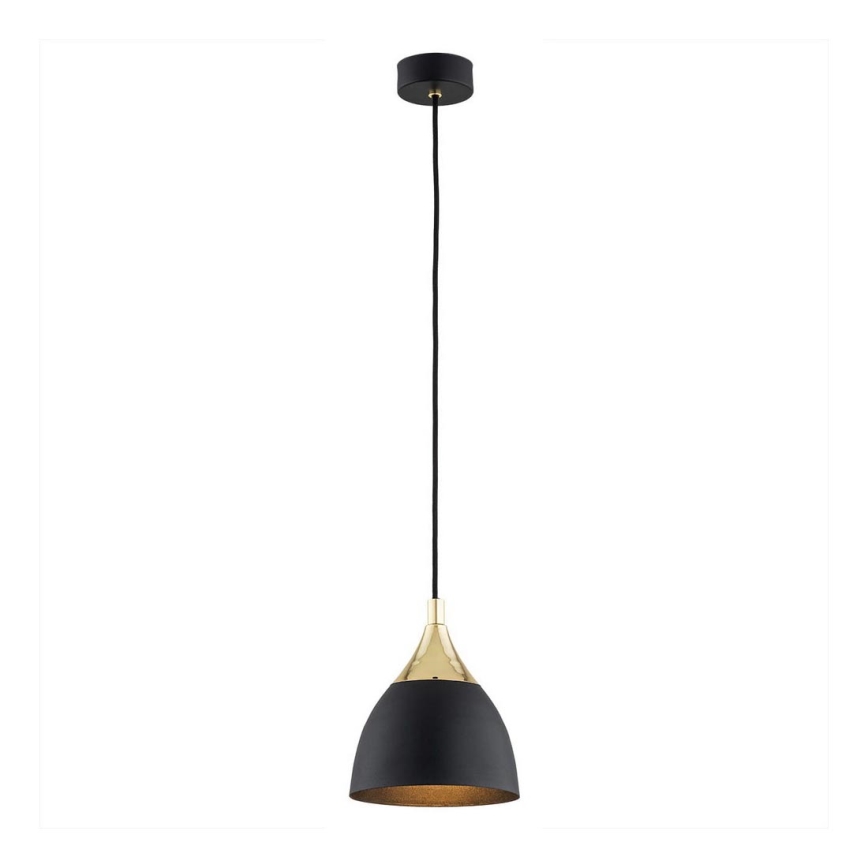 Argon 4905 - Hanglamp aan een koord MURANO 1xE27/15W/230V zwart/gouden