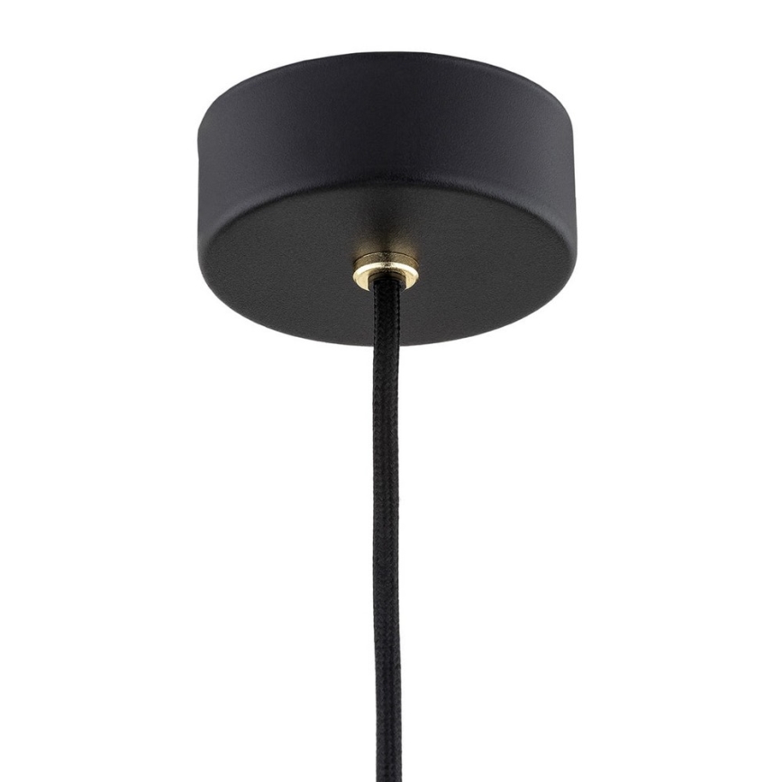 Argon 4905 - Hanglamp aan een koord MURANO 1xE27/15W/230V zwart/gouden