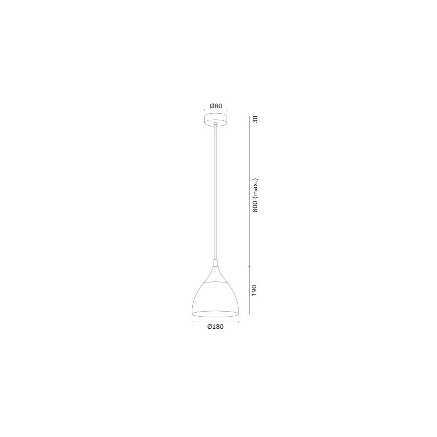 Argon 4905 - Hanglamp aan een koord MURANO 1xE27/15W/230V zwart/gouden