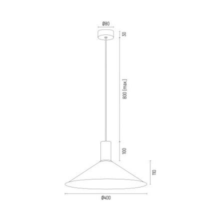 Argon 4912 - Hanglamp aan een koord MINORI 1xE27/15W/230V zwart/gouden