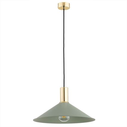 Argon 4913 - Hanglamp aan een koord MINORI 1xE27/15W/230V groen/gouden