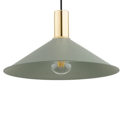 Argon 4913 - Hanglamp aan een koord MINORI 1xE27/15W/230V groen/gouden