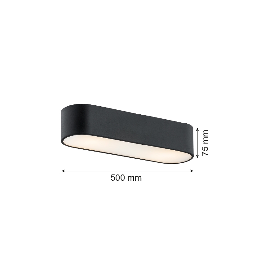 Argon 6000 - Zwarte Plafondlamp TONI 3x E27 / 15W / 230V