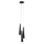 Argon 6103 - Hanglamp aan koord HOLLYWOOD 3xE14/7W/230V zwart
