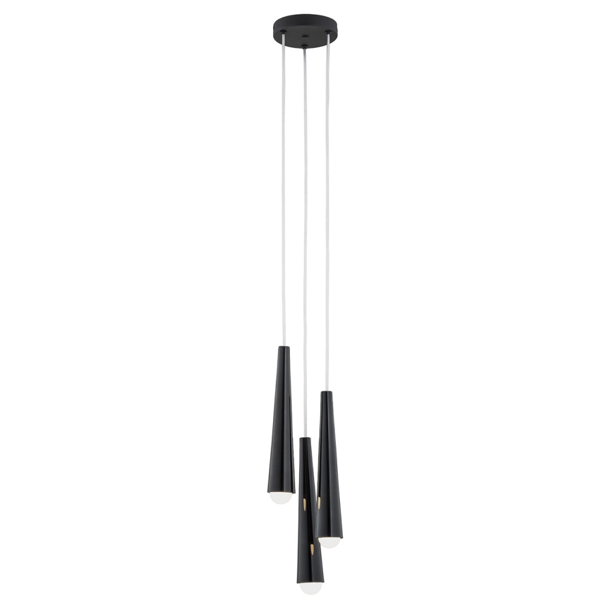 Argon 6103 - Hanglamp aan koord HOLLYWOOD 3xE14/7W/230V zwart