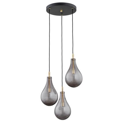 Argon 6105 - Hanglamp aan een koord OAKLAND 3xG9/6W/230V zwart