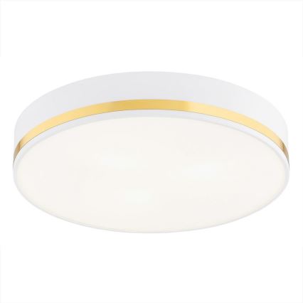 Argon 6138 - Plafondlamp AMORE 3xE27/15W/230V diameter 45 cm wit/gouden