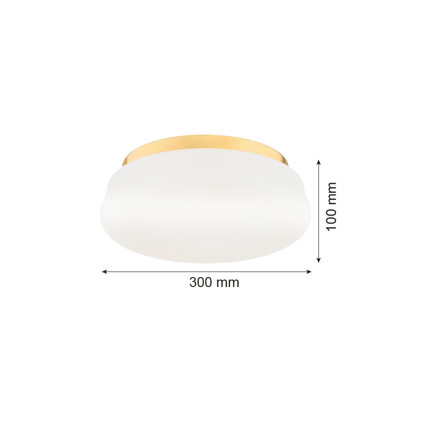 Argon 6142 - Plafondlamp OMBRA 3xE27/15W/230V gouden/wit