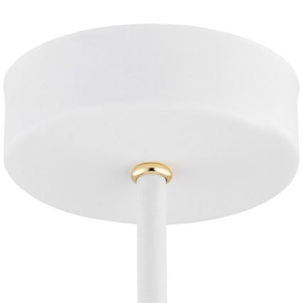 Argon 6148 - Hanglamp aan een paal CHARLOTTE 3xE27/15W/230V wit/goud