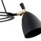 Argon 6149 - Hanglamp aan een paal CHARLOTTE 3xE27/15W/230V zwart/goud