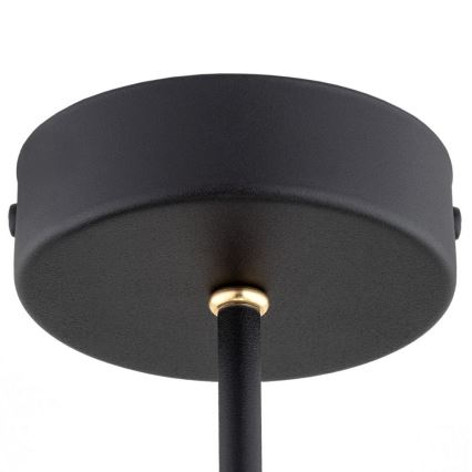 Argon 6150 - Hanglamp aan een paal AMALFI 3xE27/15W/230V zwart/wit