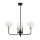 Argon 6166 - Hanglamp aan een paal RAVELLO 3xE14/15W/230V zwart/goud