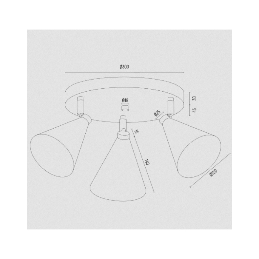 Argon 6245 - Spot LUCINDA 3xE14/7W/230V groen