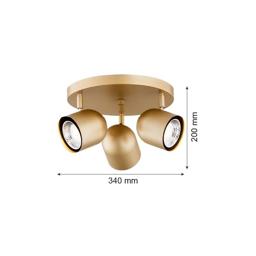 Argon 6249 - Spot ISOLA 3xGU10/5W/230V